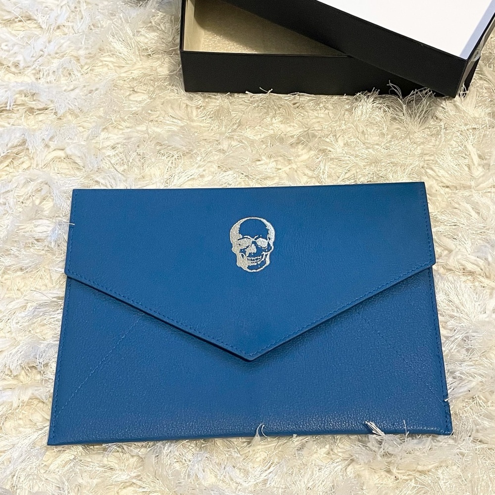Sachin + Babi Blue Leather Clutch